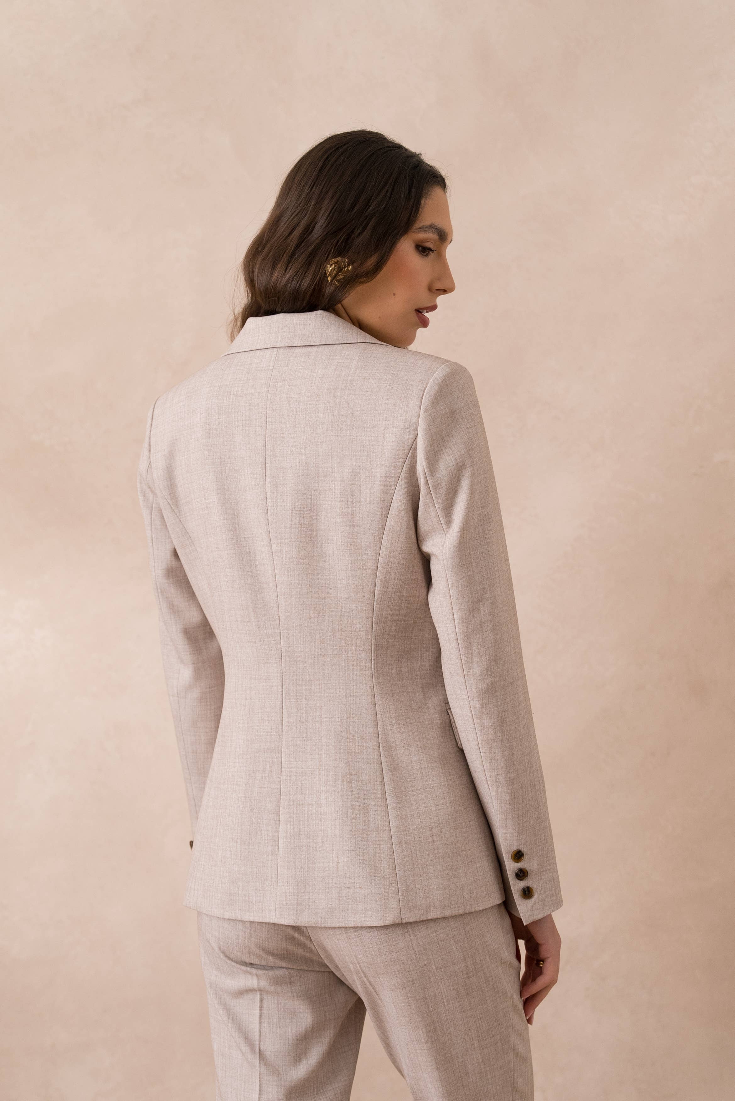 Attentif Paris – wholesale Kostymjacka – Dam – Heather figursydd kavaj för dam20