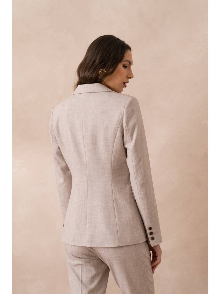 Attentif Paris – wholesale Kostymjacka – Dam – Heather figursydd kavaj för dam20