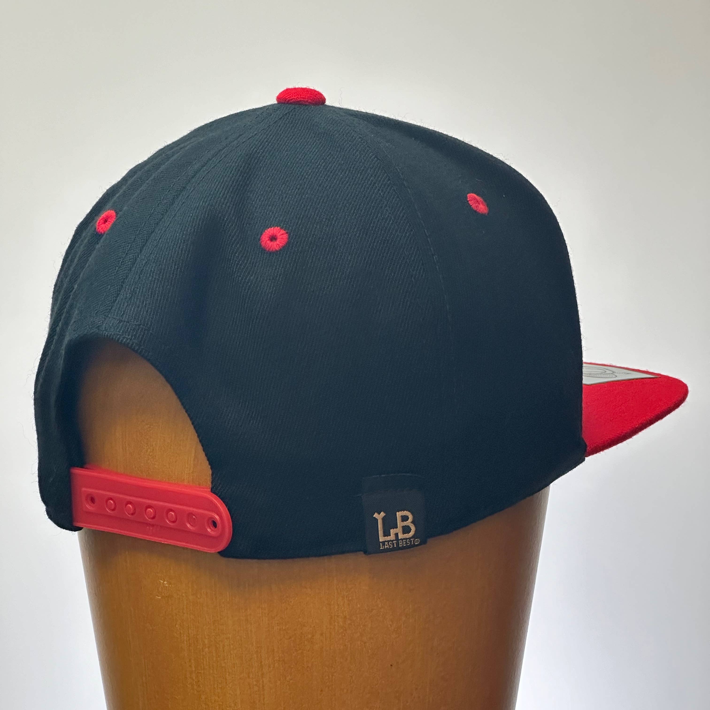 Last Best Supply Co - Wholesale Flat Brim Cap - Unisex - Colorado Flag Cherry Wood & Metal Patch Flat Bill Hat6