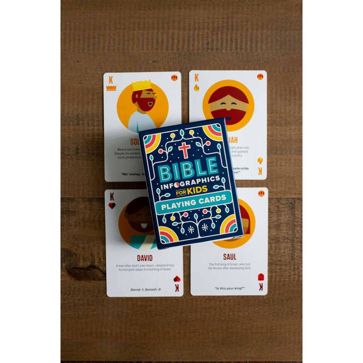 Harvest House Publishers Gift & Specialty Books - Wholesale Playing Cards - Bible Infographics for Kids Playing Cards