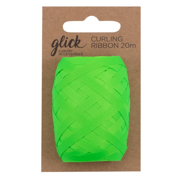 Glick - Wholesale Ribbon - Gift Wrapping - CURLING RIBBON NEON GREEN