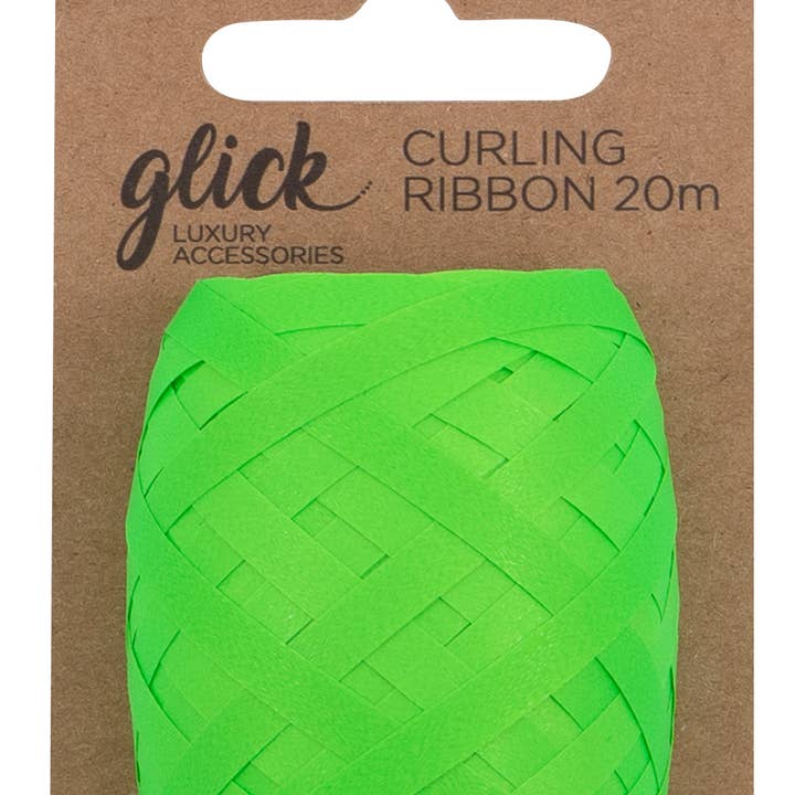 Glick – Engroshandel Bånd – CURLINGBÅND NEON GRØN0