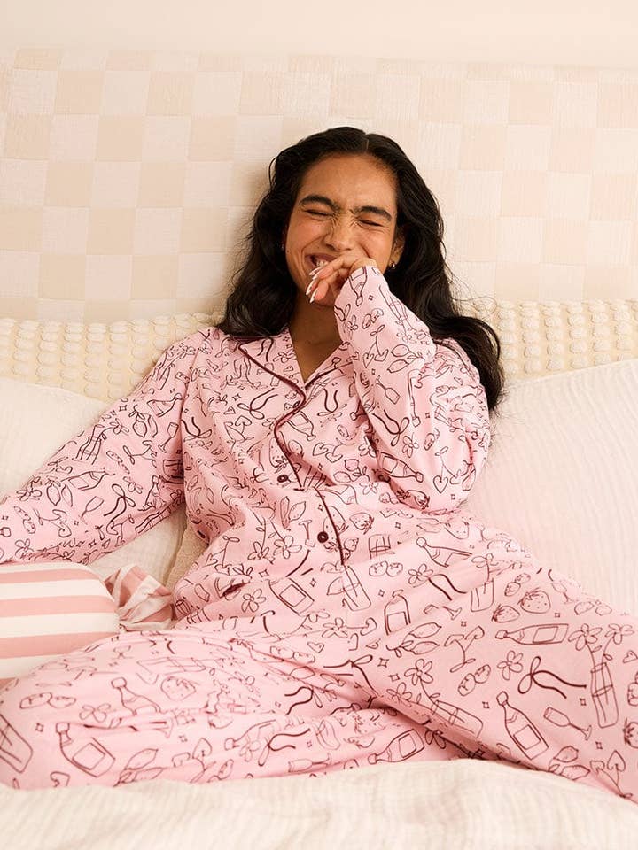 Girl Dinner Pyjama Set for wholesale by Skinnydip London