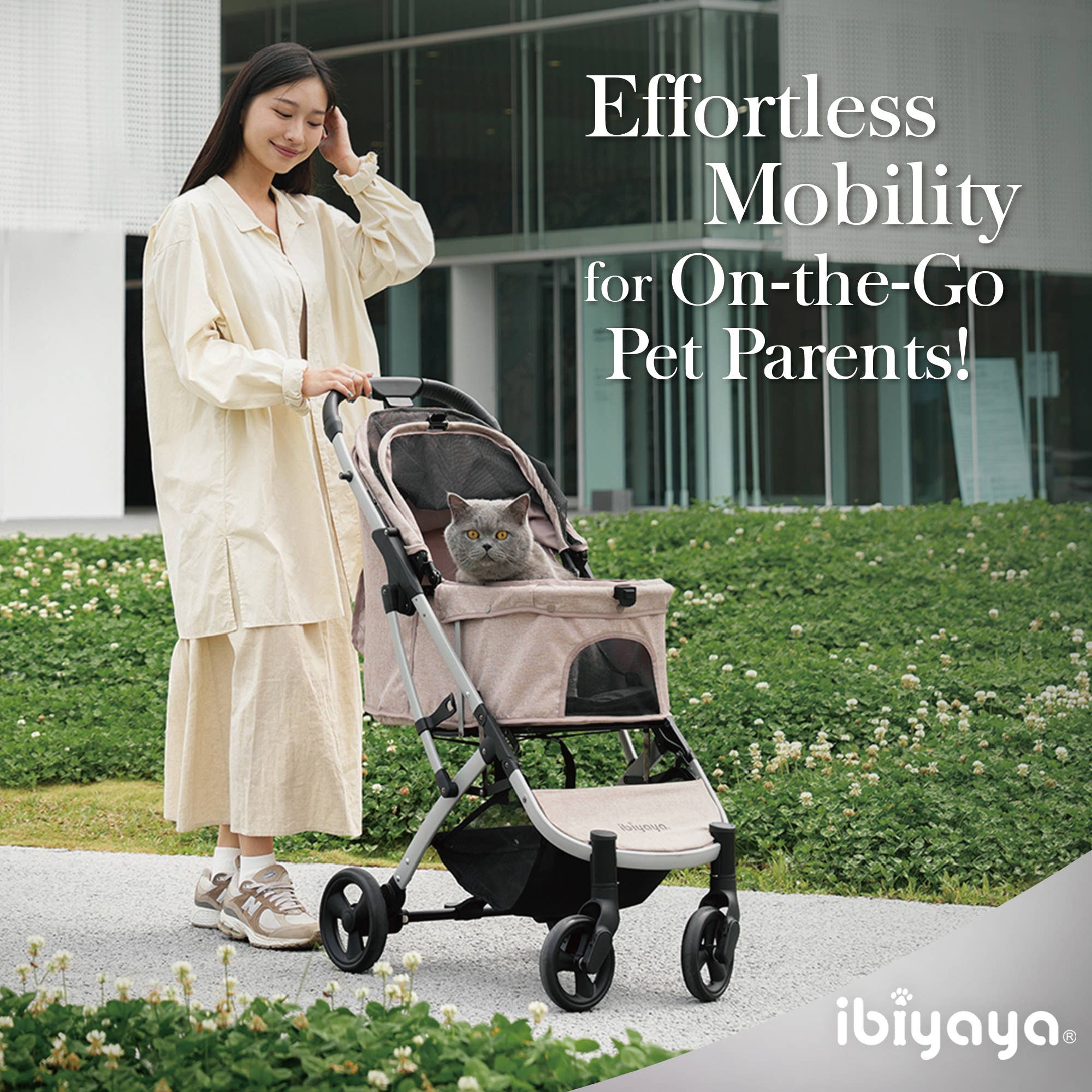 Ibiyaya - Wholesale Pet Carrier - Cat/Dog - Evolution Speedy Fold Pet Buggy Foldable Cat Rabbit Dog Pram11