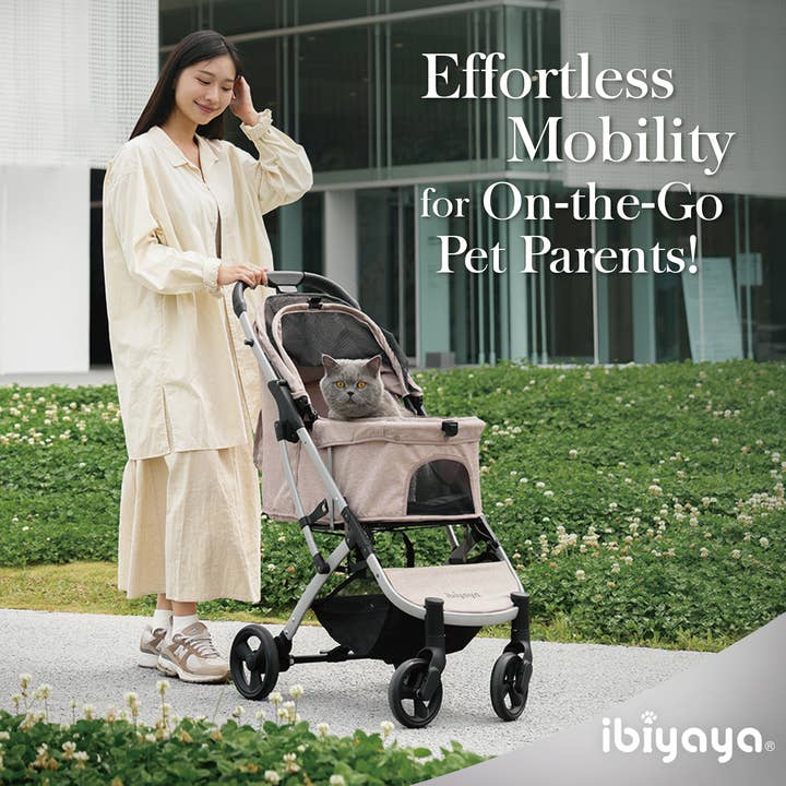 Ibiyaya - Wholesale Pet Carrier - Cat/Dog - Evolution Speedy Fold Pet Buggy Foldable Cat Rabbit Dog Pram11