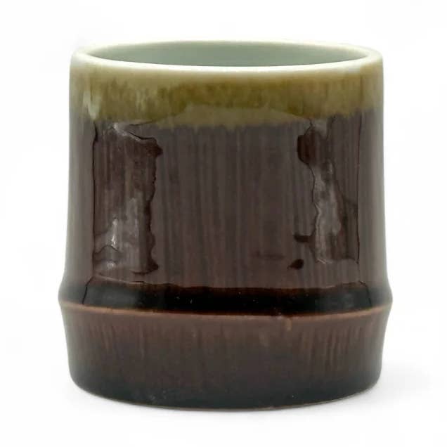 Tenmoku Brown Mino-yaki Yunomi - Japanese Teacup for wholesale by Inoue Tea