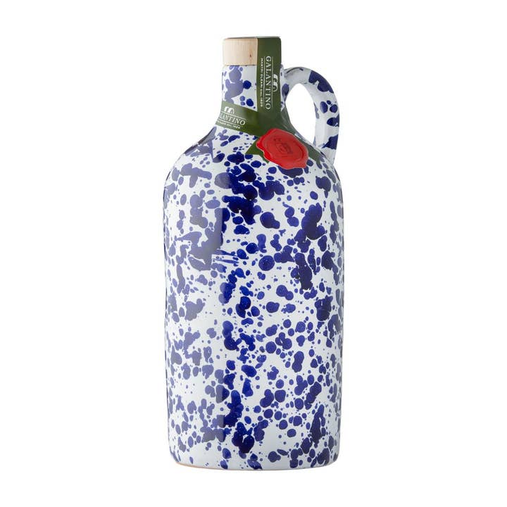 Fantasia Extra Virgin Olive Oil Ceramic-Cobalt by Galantino for wholesale by Zia Pia