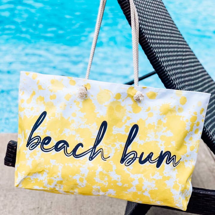 *VACA VIBES* Beach Bum beach bag weekend tote for wholesale by Game Face Team Shop