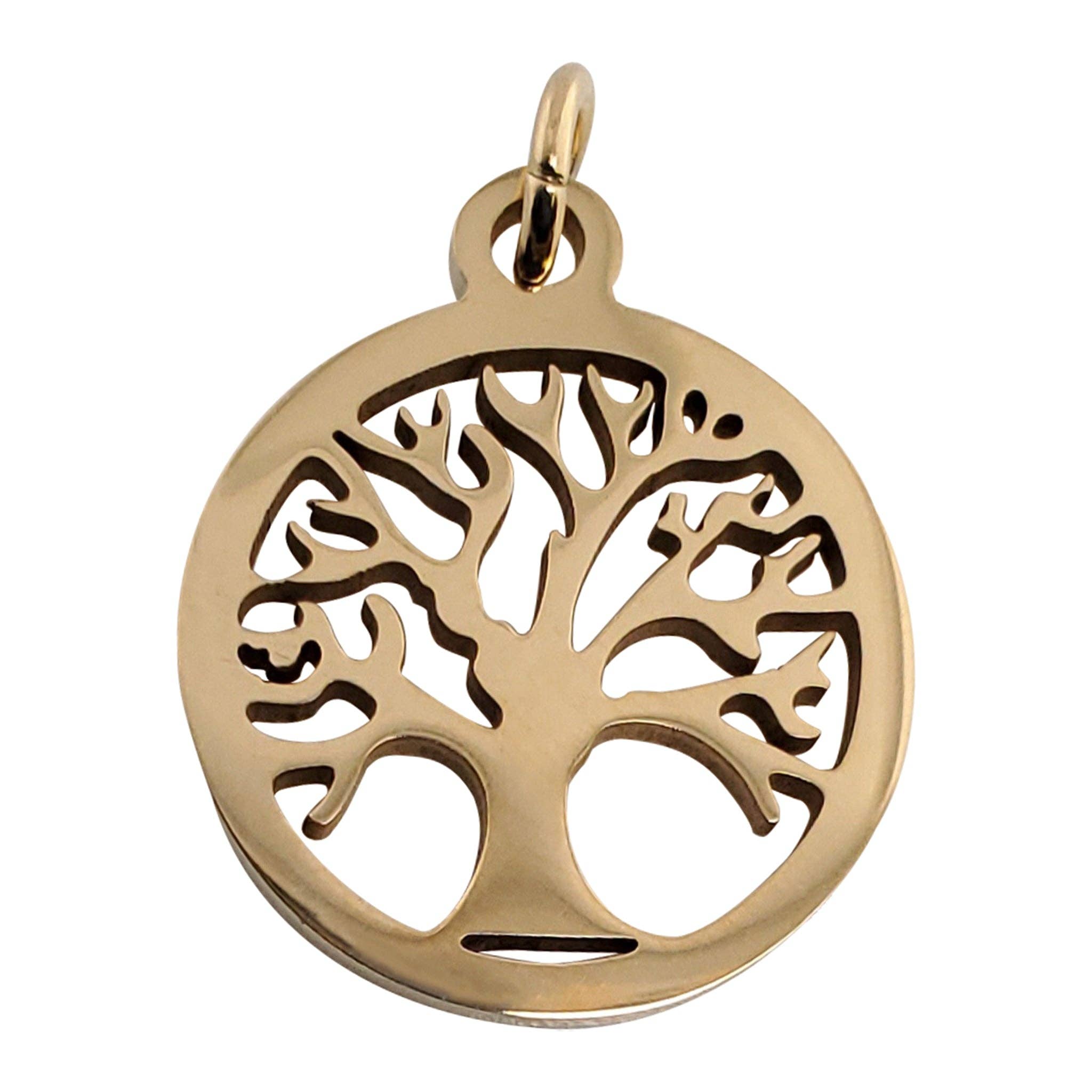 WJW - Wholesale Individual Charm/Pendant - 18K PVD Coated Stainless Steel Tree of Life Charm2