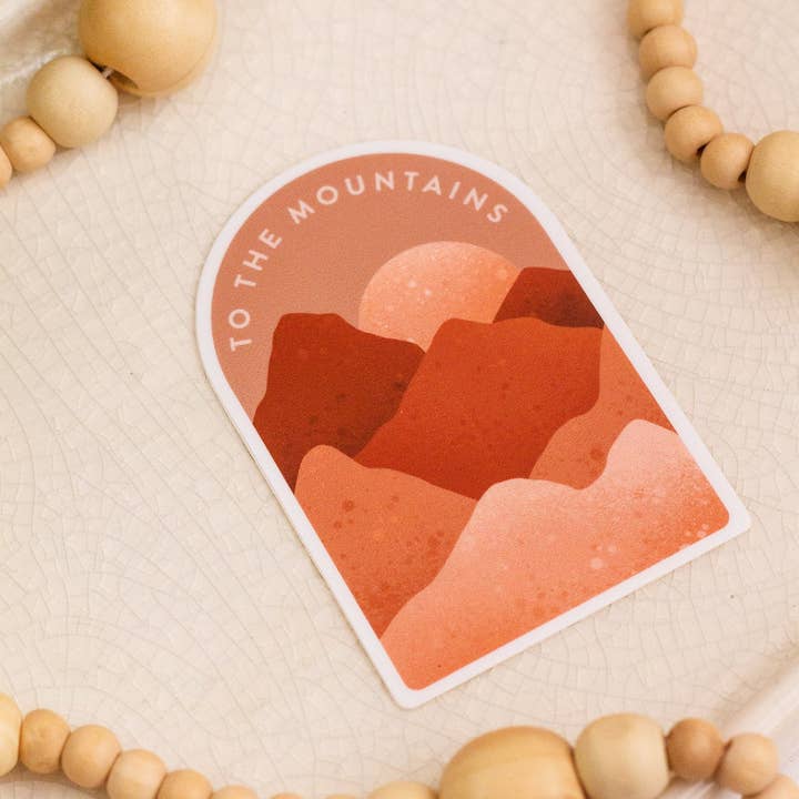 The Print Pantry - Wholesale Sticker - To The Mountains Sticker2