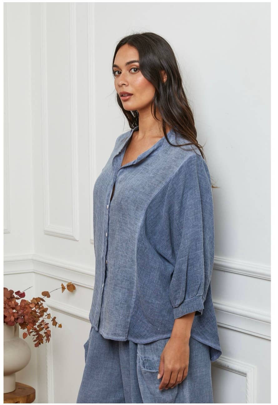 LÉA & LUC – wholesale Shirt – Women’s – 100% Linen Shirt REF. 923026