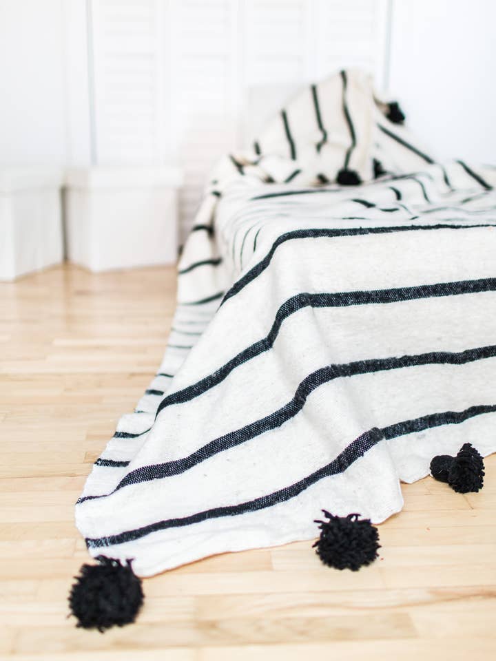 ALIZE. Pom Pom Blanket for wholesale by Indigo&Lavender