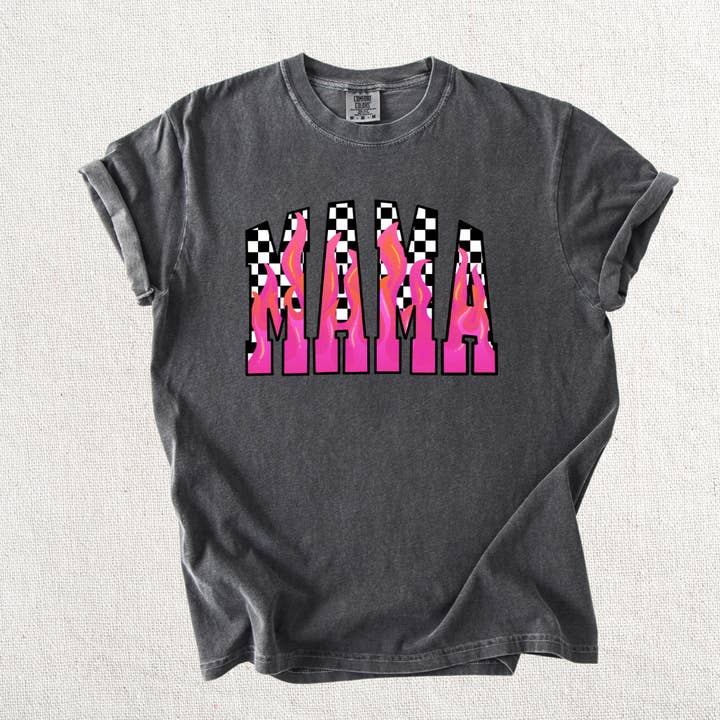 Knox + Nell - Wholesale T-Shirt (Graphic) - Women's - Pink Flame Mama Graphic Tee