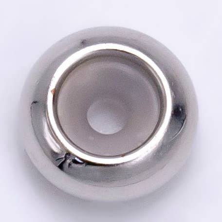 Fermaglio Scorrevole per Catena Riempita in Oro Bianco Gioielli Forniture | Z-906 per la vendita all'ingrosso da parte di Aim Eternal