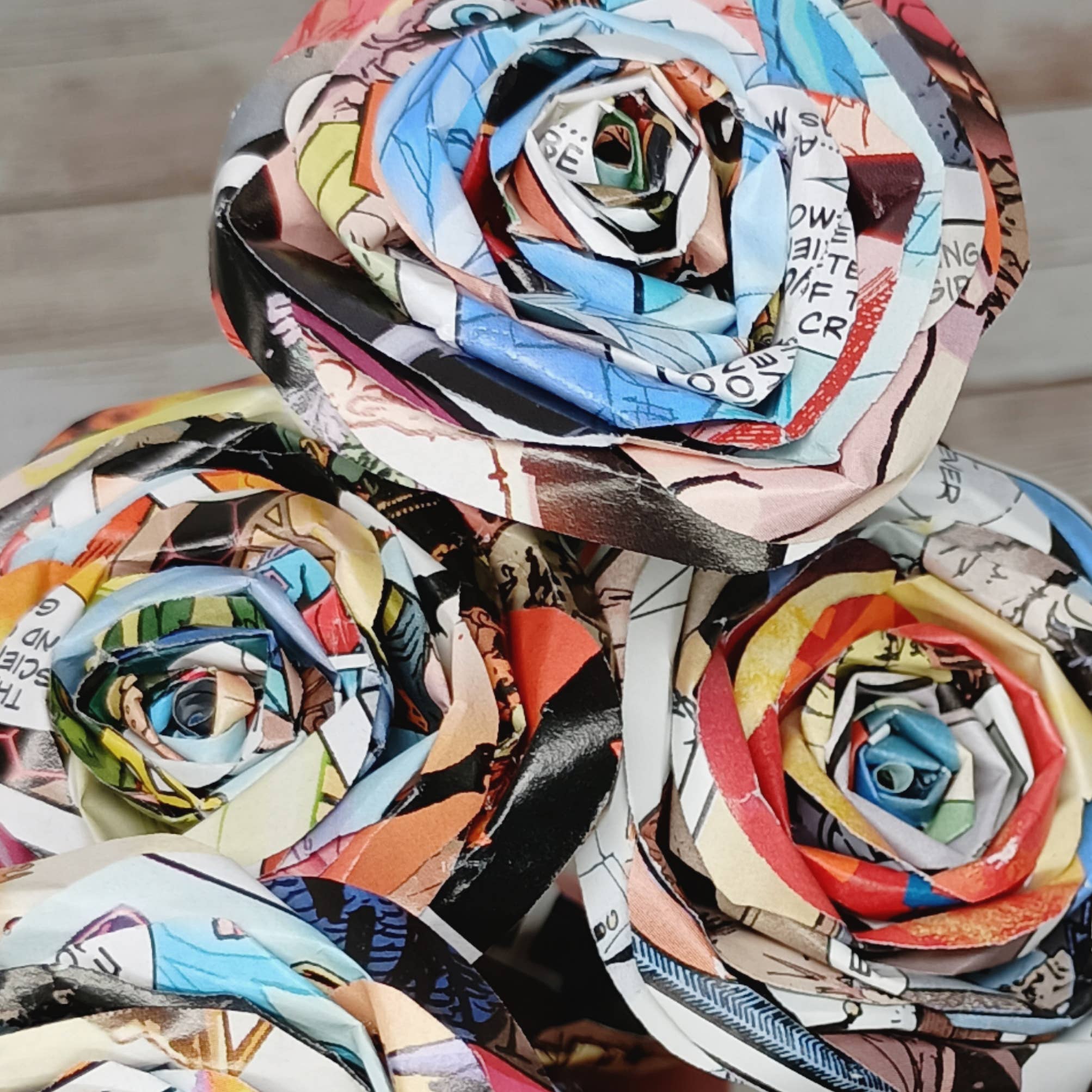 Tall Hill Upcycled - Wholesale Artificial Flowers - Paper Roses16