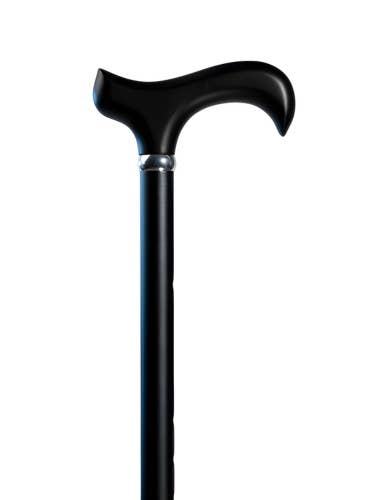Canne de marche ajustable 3D noire mate pour la vente par WC Walking Canes