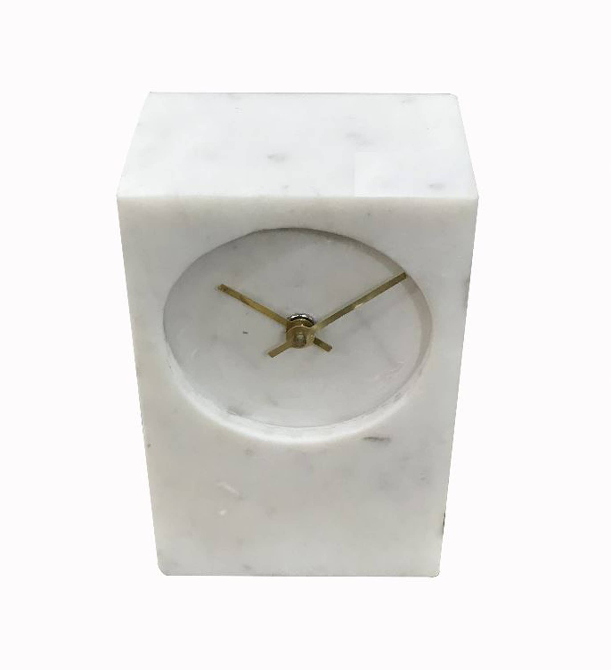 BIDKhome - Wholesale Desk Clock - Marble Tower Table Clock 8"H