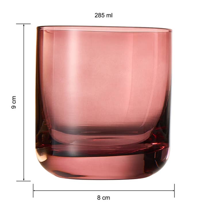 The Wine Savant / Khen Glassware – Engroshandel Cocktail-/likørglas – Khen Vintage Whiskeyglas sæt med 6 stk. | 9,6 oz (284 ml)4