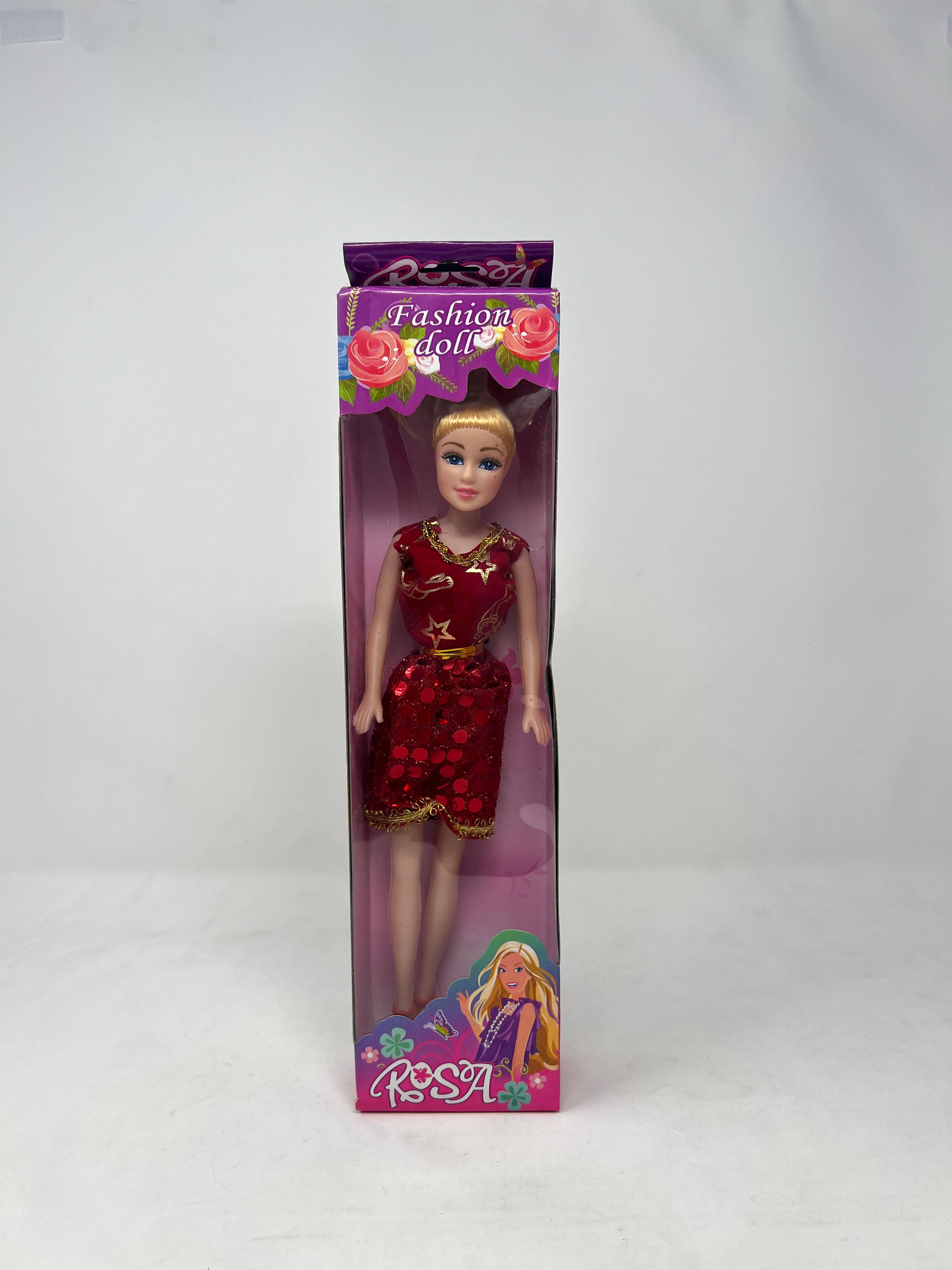 USA HomeMax - Wholesale Toy Set - Kids - Fashion Doll Rosa, Blue Eyes, Purple Hair Assorted Dresses2