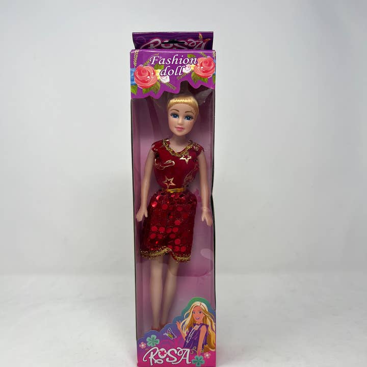 USA HomeMax - Wholesale Toy Set - Kids - Fashion Doll Rosa, Blue Eyes, Purple Hair Assorted Dresses2