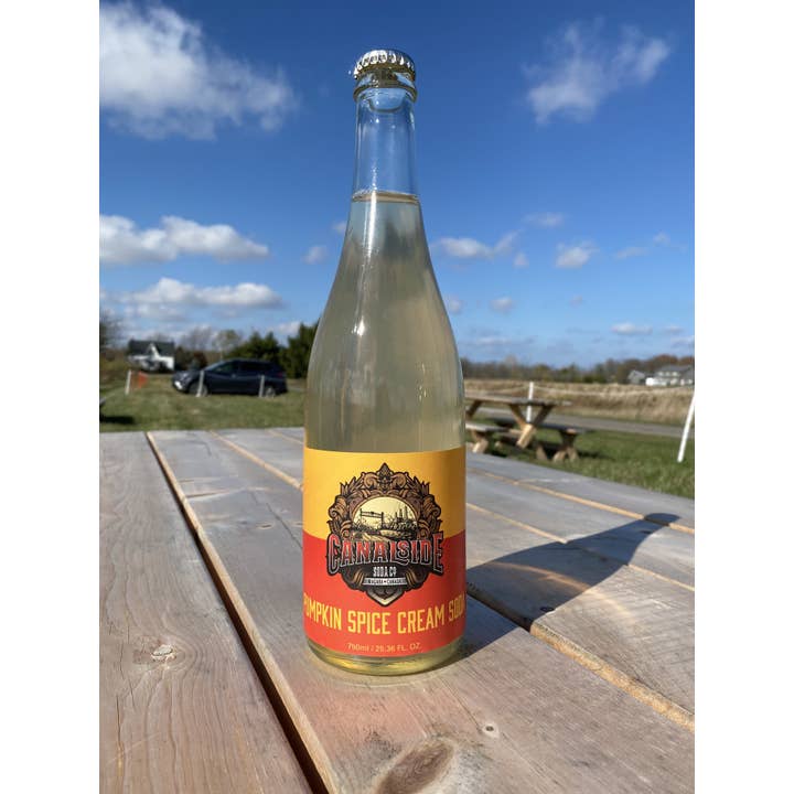Canalside Soda Co. - Venta al por mayor Refrescos/bebidas carbonatadas - Soda de crema de especias de calabaza (botellas de 750 ml)