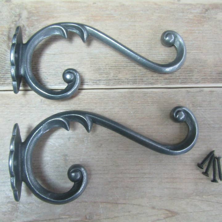 Pack Of 2 Walton Coat Hooks Antique Iron for wholesale by IronmongeryWorld
