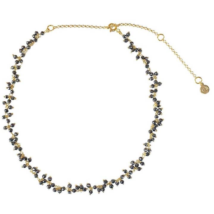 Oree-Hematites Necklace for wholesale by CLAIRE BERTEAU