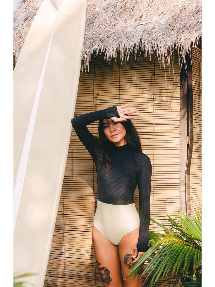 Night Salt Sumatra Surf Suit Night/Salt Eco Rib for wholesale on Faire12