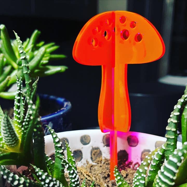 Mushroom Plant Stake for wholesale by Noble Lion Prints