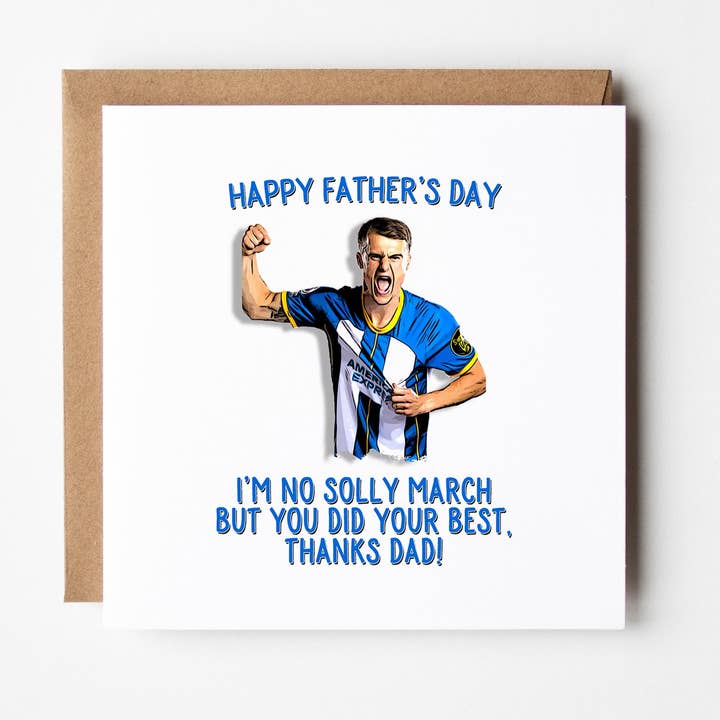 Brighton & Hove Albion Father's Day Card ft. Solly March for wholesale by FrontRow Cards & Gifts