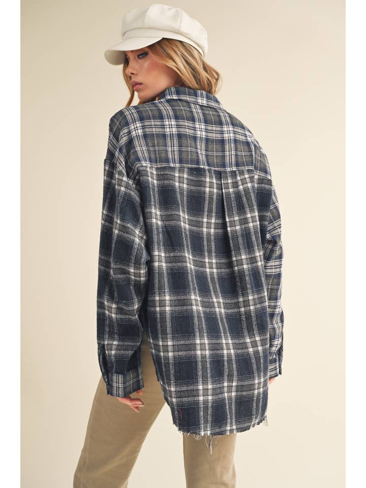 AEMI + CO - Wholesale Button Down Shirt - Women's - 845AN Noelle Flannel Shirt25