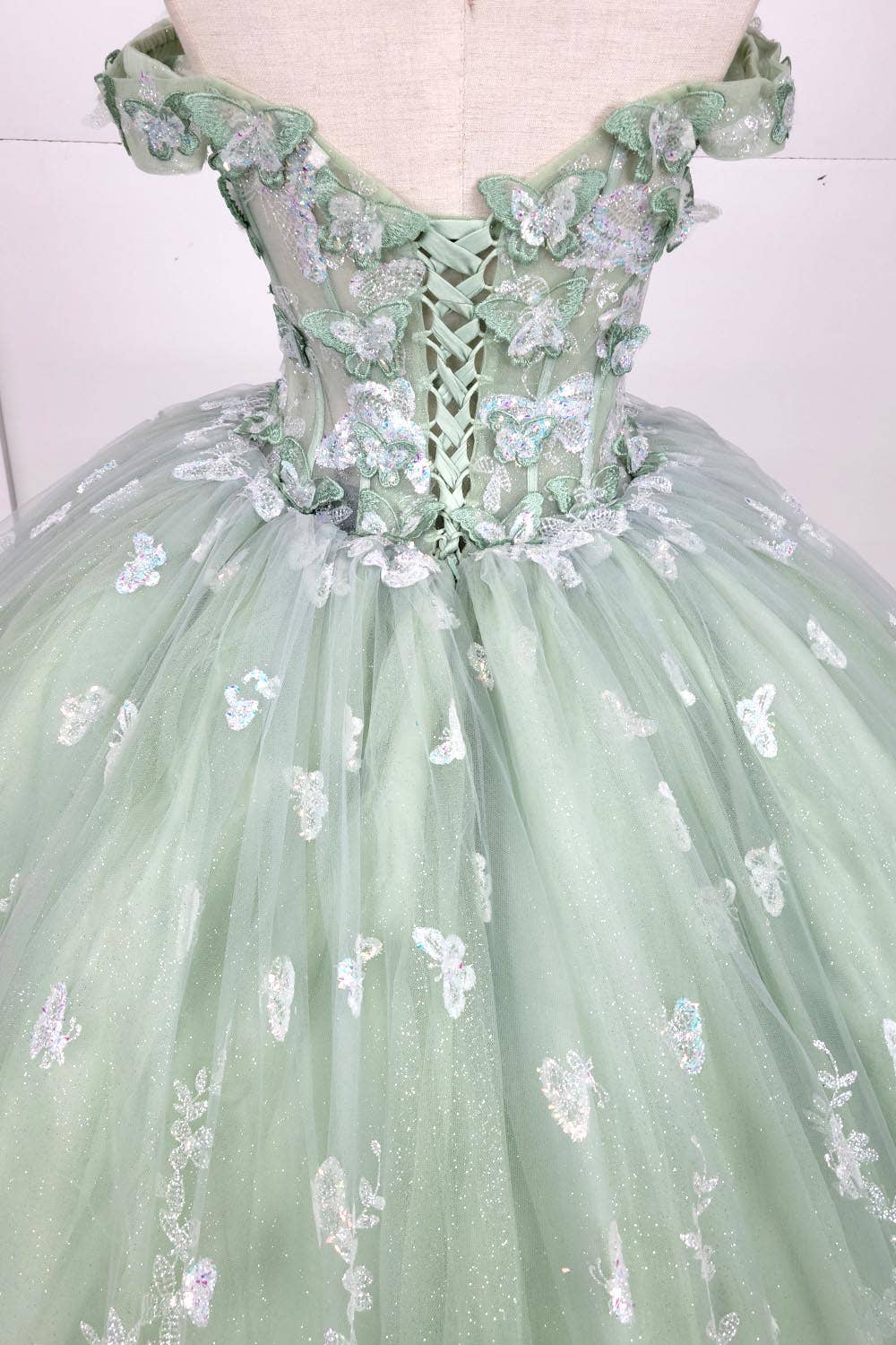 Chicas – Großhandel Abendkleid – Damen – Glitzer- und Pailletten-Schmetterlings-Quinceañera-Kleid CHF310311