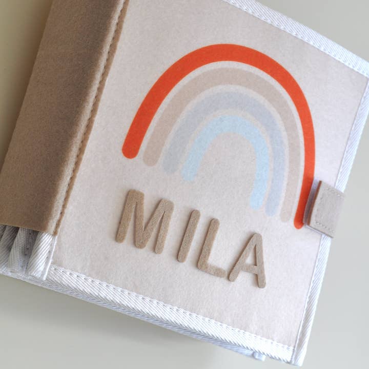 LIBRO TRANQUILO ARCOÍRIS-LIBRO OCUPADO PARA NIÑOS-10 páginas para venta al por mayor de Ziaplayalong