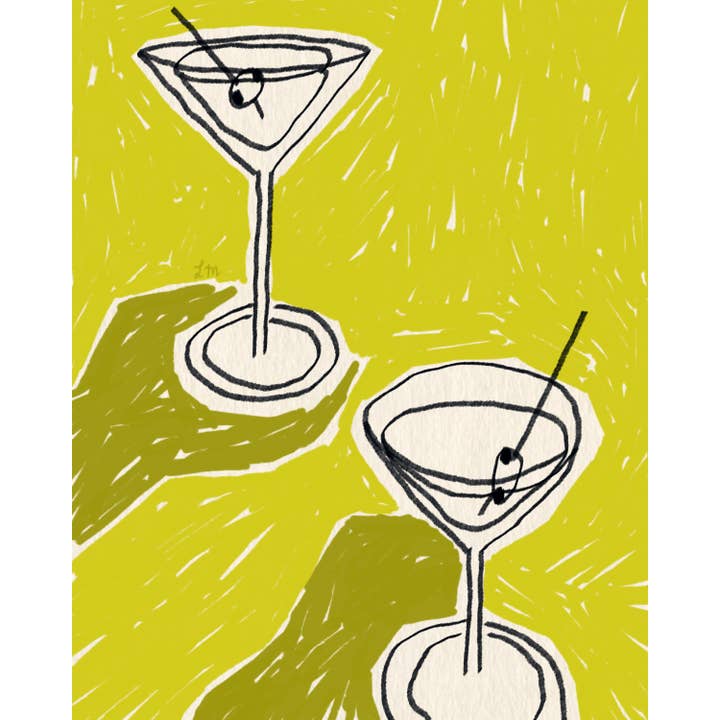 Lacey McKeever Illustration - Wholesale Art Print - Martini Print