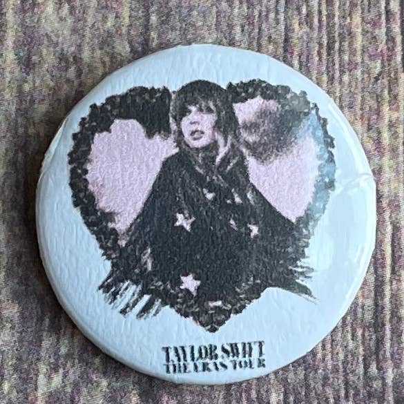 Taylor Swift-themed buttonback Pin/Lapel Pin for wholesale by JG Sticker Shop
