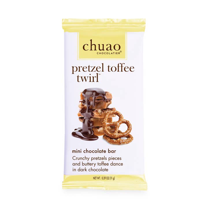 Twirl de caramel bretzel - Mini-bar pour la vente par Chuao Chocolatier