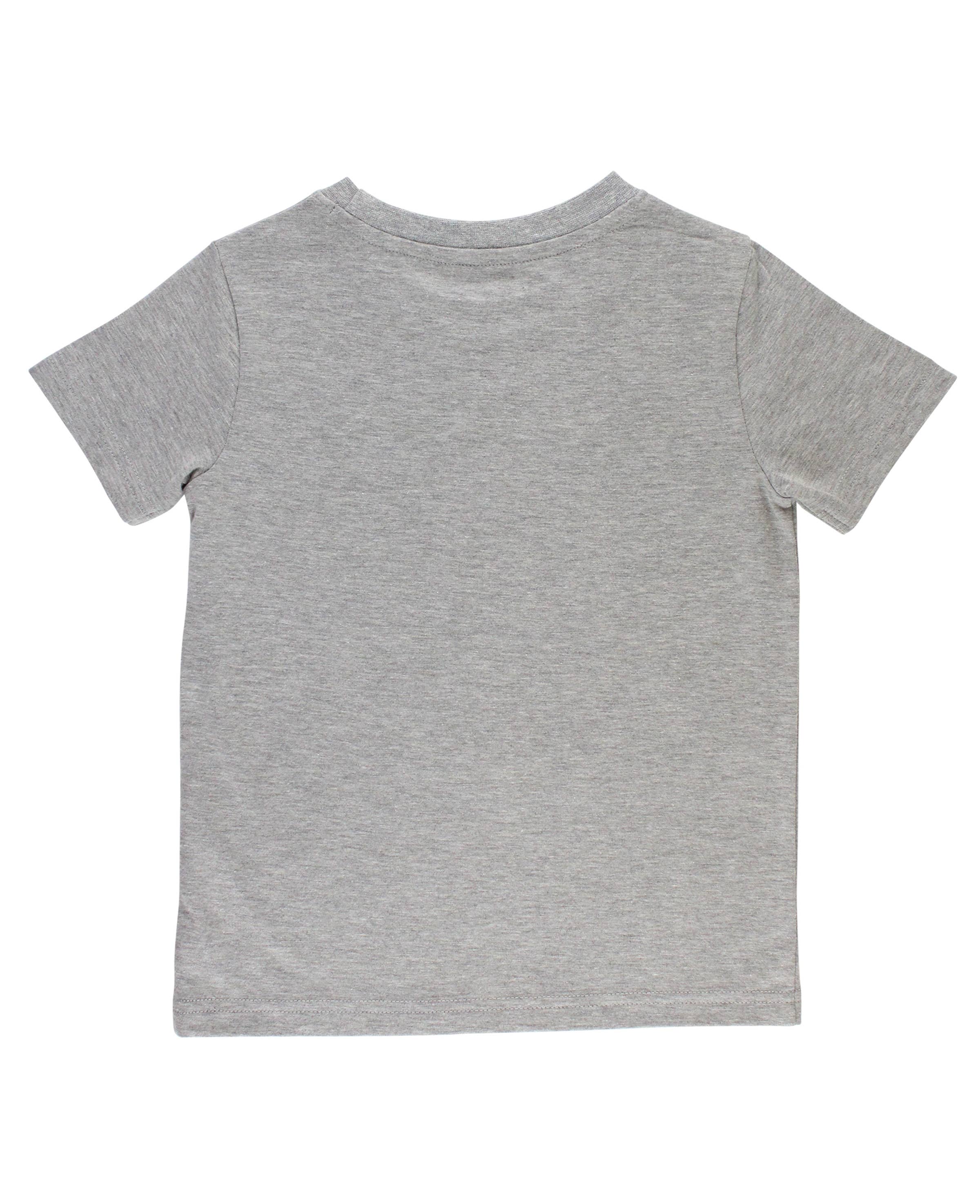 Boys Heather Gray Short Sleeve Graphic Tee for wholesale on Faire1