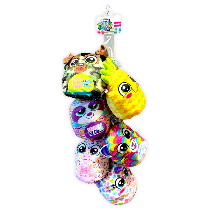 Fluffy Stuffy Reversible Plush Animal Assortment - 6/Pack for wholesale by Novelty Brands