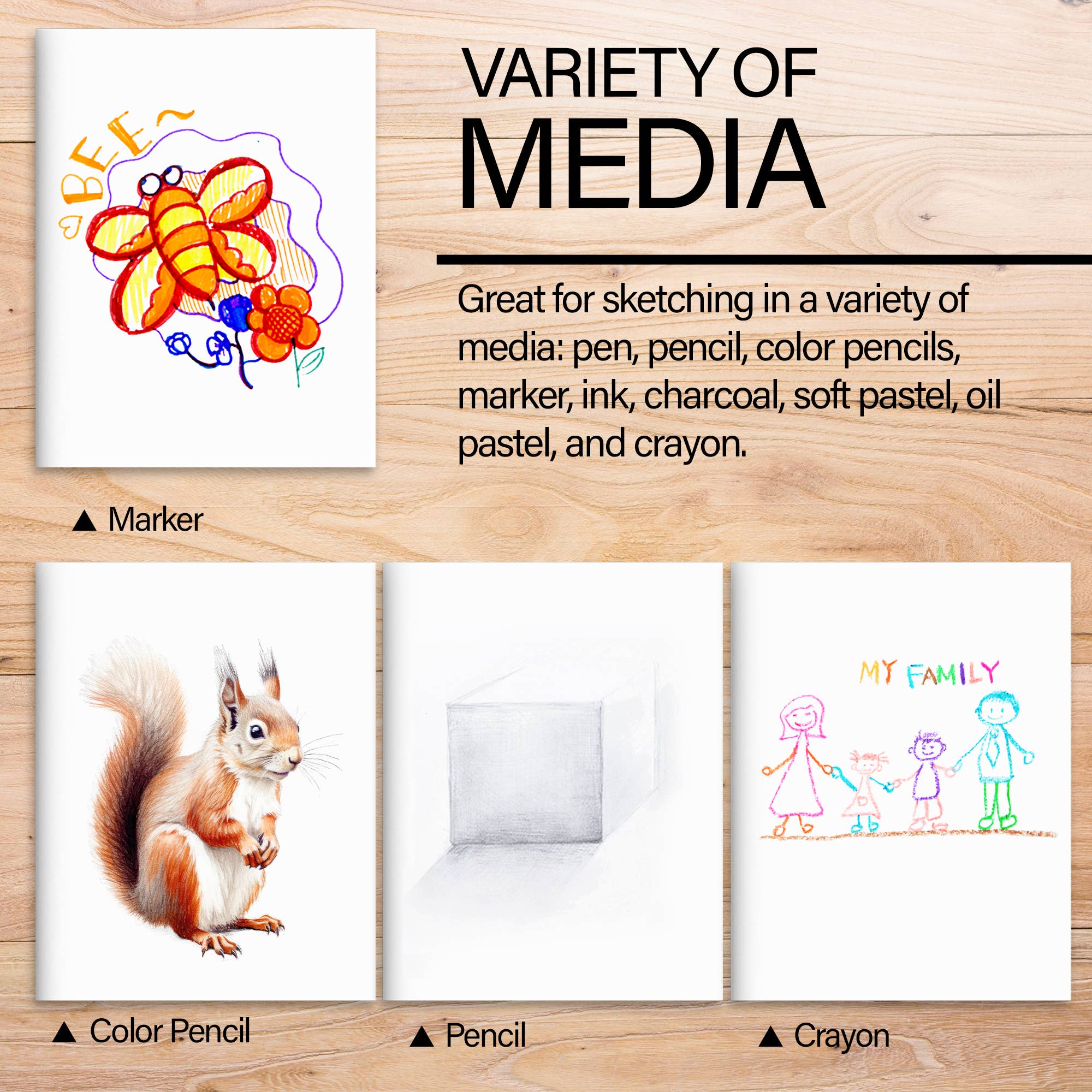 BAZIC Products - Wholesale Sketchbook/Sketchpad - Sketch Pad 18"X 12"(20 Ct.)3