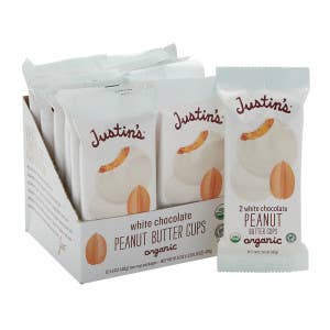 L&F Universal Goods – Großhandel Süßigkeiten mit Schokoglasur – Justin's Weiße Schokoladen-Erdnussbutterbecher 2PK/12ST/1,4OZ0