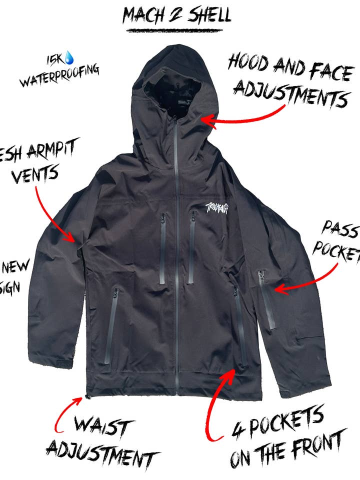 Guscio Mach 2 per la vendita all'ingrosso da parte di Trashbags