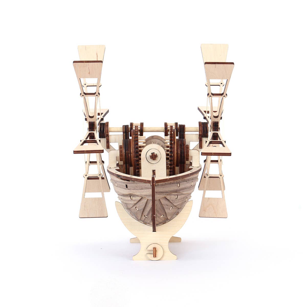 Dahimo - Wholesale DIY Craft Kit - Leonardo da Vinci Paddle Boat - Functional Wooden Model Kit5