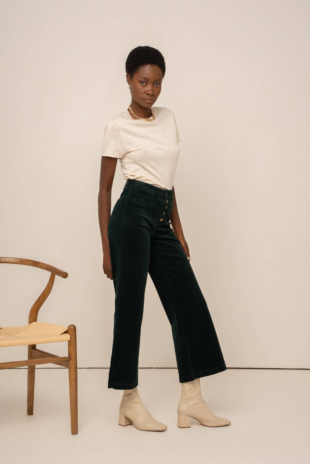 Oraije Paris - Wholesale Pants - Women's - Valentina velvet wide pants12