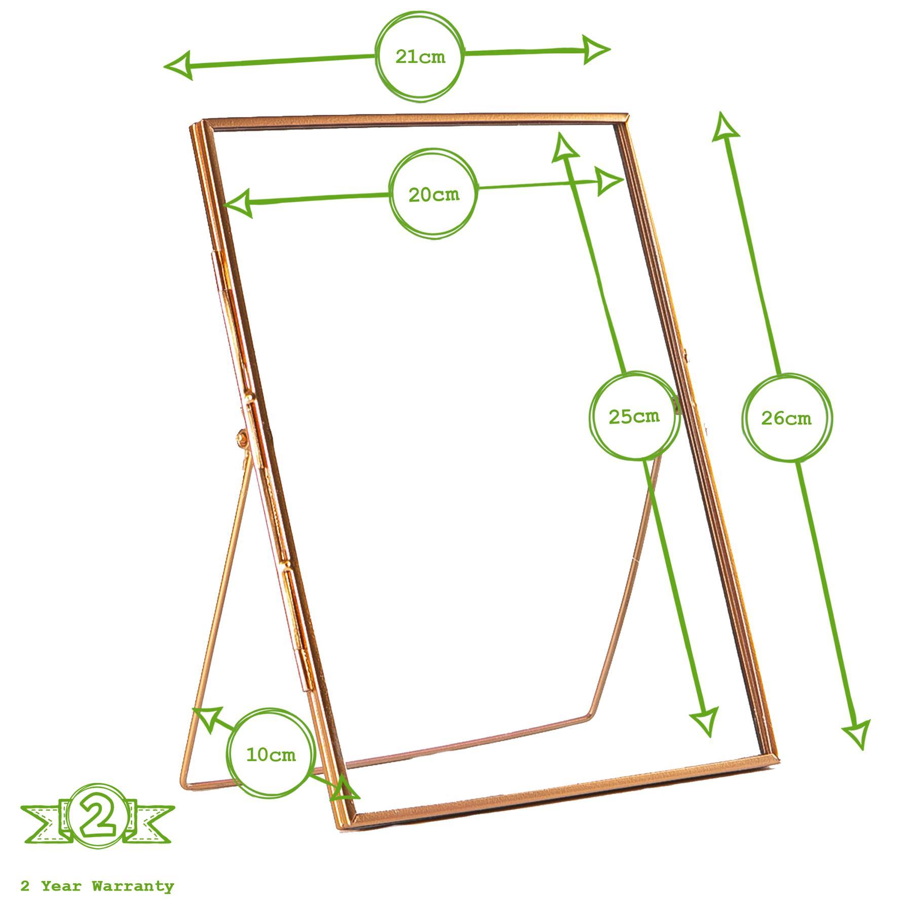 Rinkit Ltd – wholesale Picture frame – 8" x 10" Standing Metal Photo Frame - by Nicola Spring14