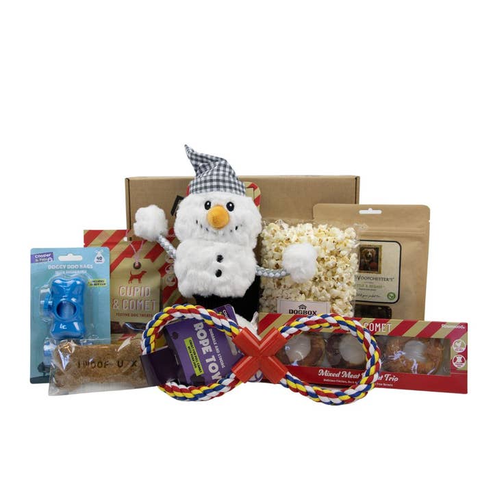 Deluxe 8 Item Christmas Gift Box for wholesale by DogBox Boutique