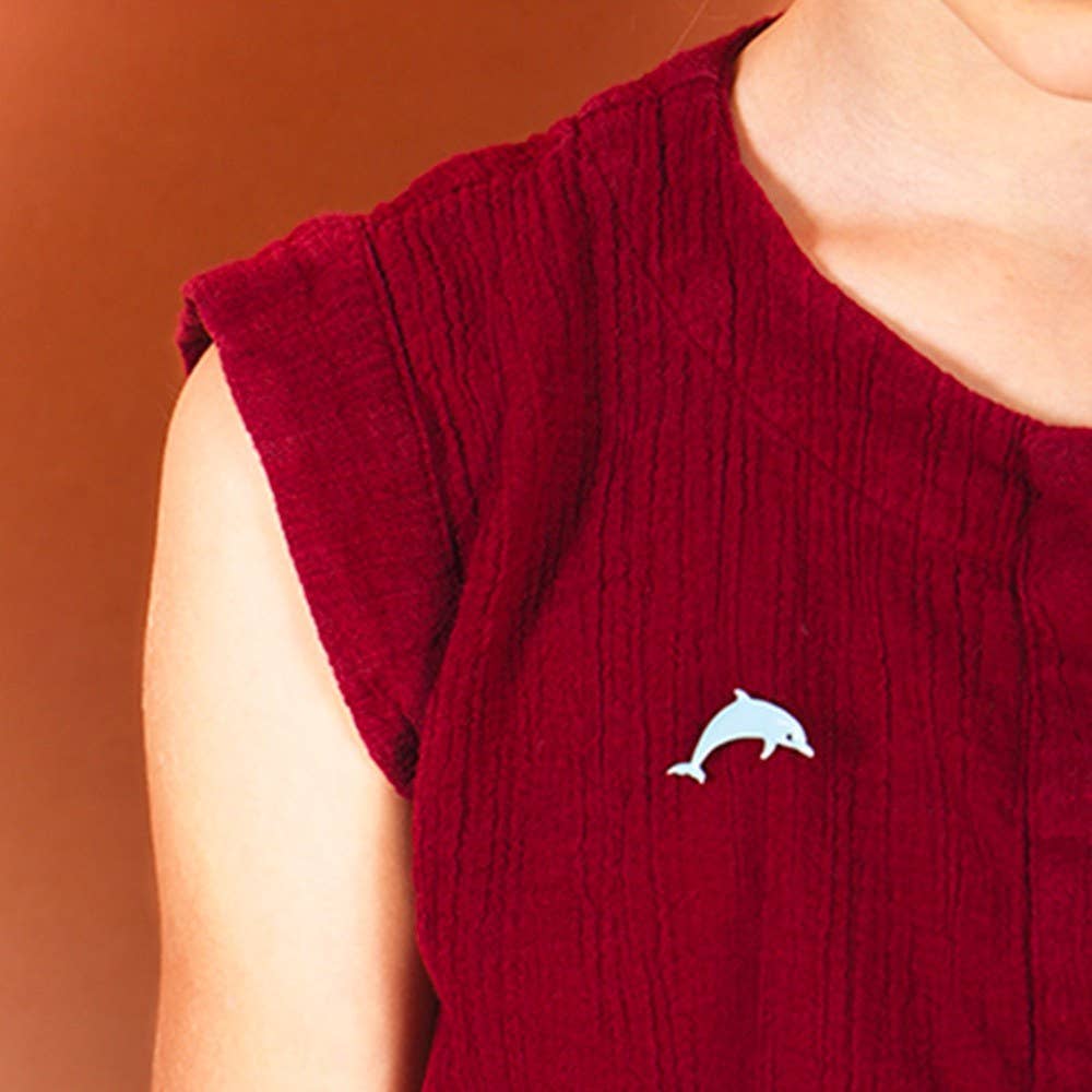 Titlee - Vendita all'ingrosso Spilla da bavero - DOUG Dolphin Pin (azzurro)1