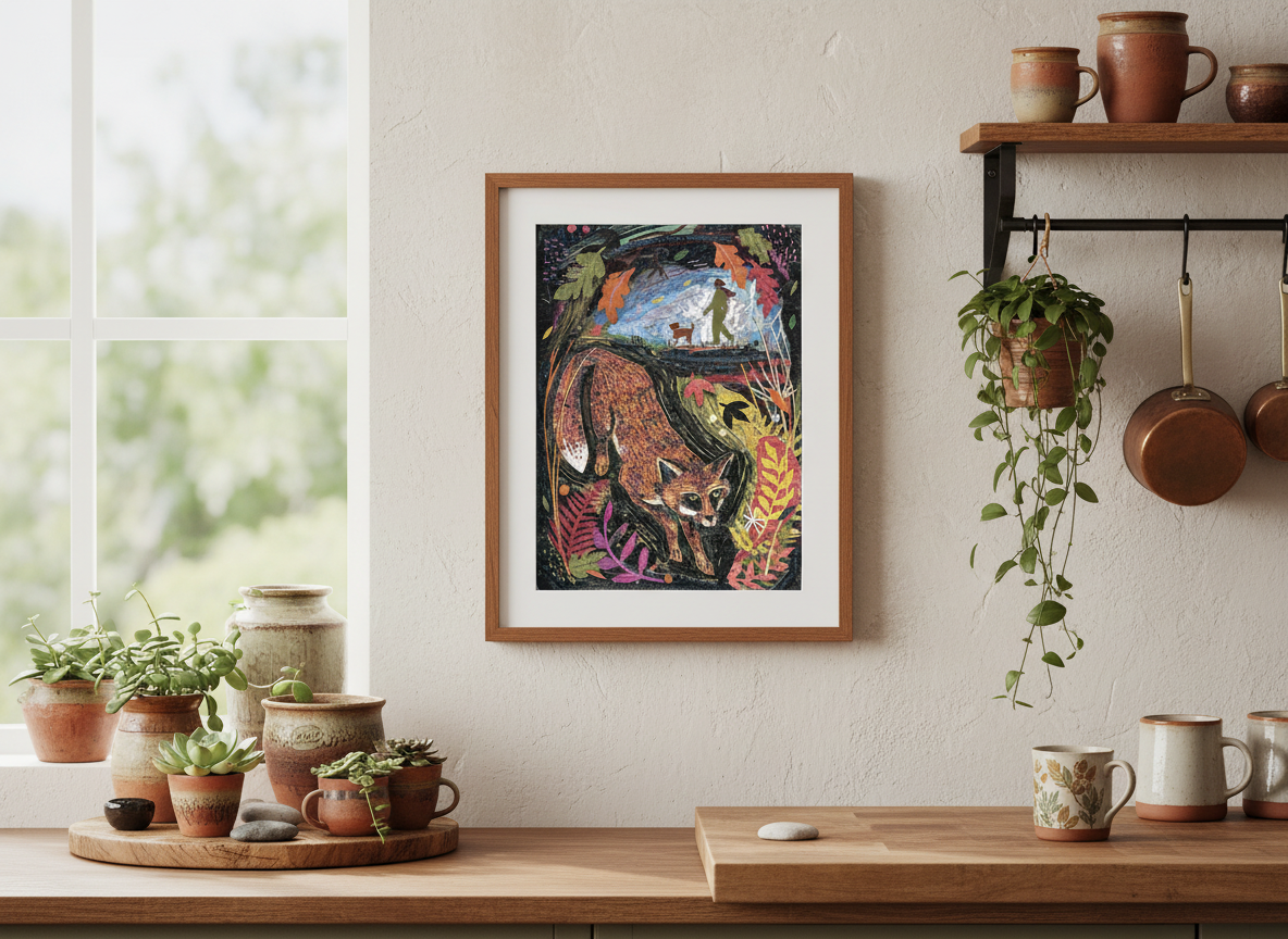 Jamie Poole – wholesale Art print – The Vixen A3 Print on Silk Stock5