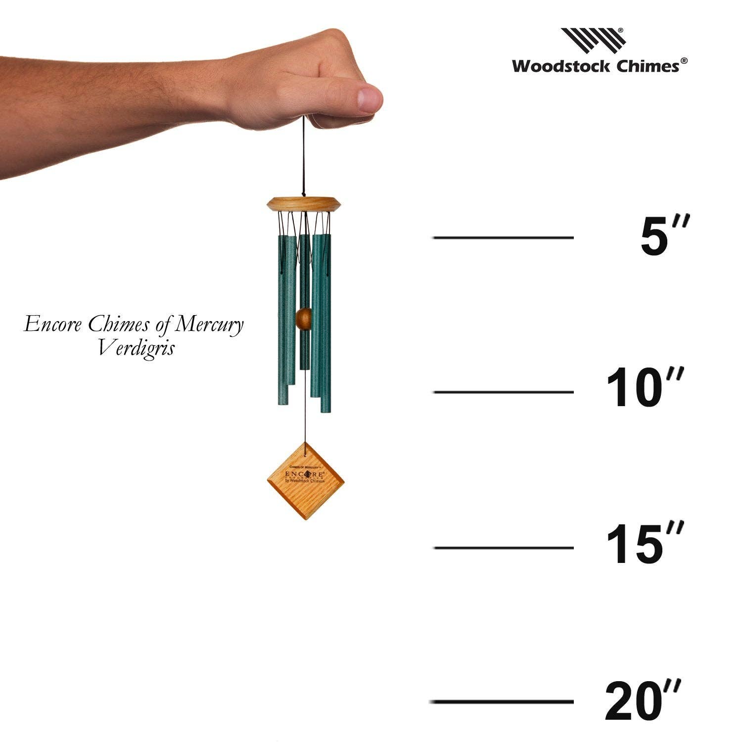 Woodstock Chimes - Wholesale Wind Chime - Chimes of Mercury™ - Verdigris3