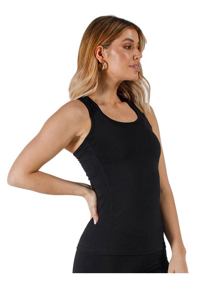 Active Basics - Wholesale Athletic Top - Women's - Racer Tank Onyx