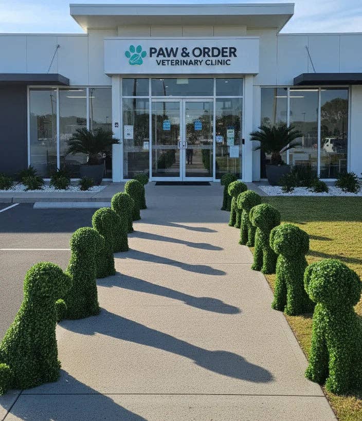 Designer Plants - Wholesale Outdoor Ornament/Decor - Topiary Boxwood Dog (Medium) - Indoor and Outdoor Suitable4